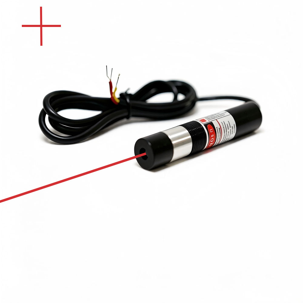 TTL modulation 635nm red cross line laser module